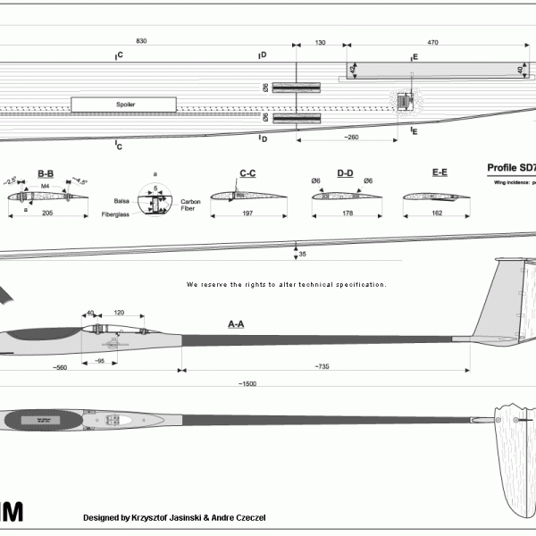 Avatar-E 3.4M (F5J) - flaps and brake (#0091)
